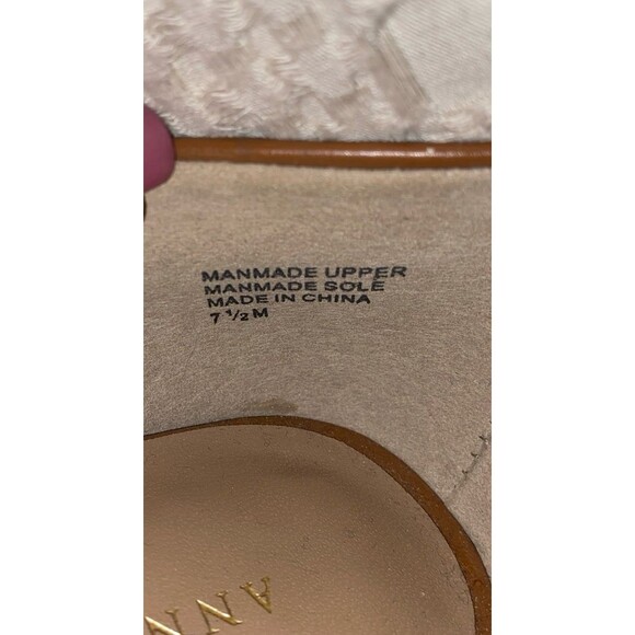 Ann Taylor Pump Heels Size 7.5 Perfect Peep Toe Brown 3 “ Heel Stylish Shoe - Picture 12 of 12